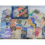 A selection of football programmes including Chelsea, Fulham, Leyton Orient etc.