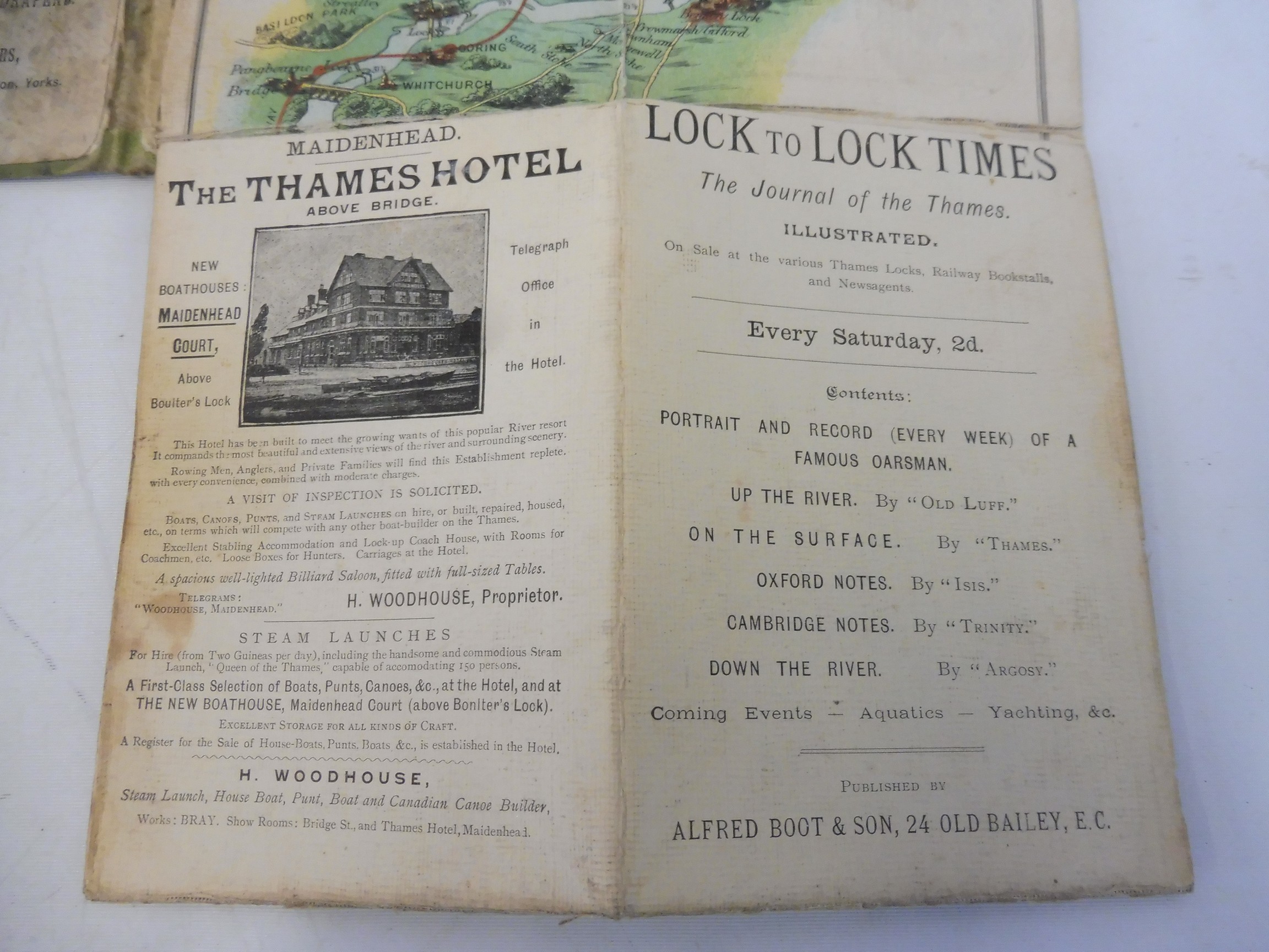 A quantity of maps, stamps, postcards etc. to include Bennet's map and guide of the Thames. - Image 5 of 10