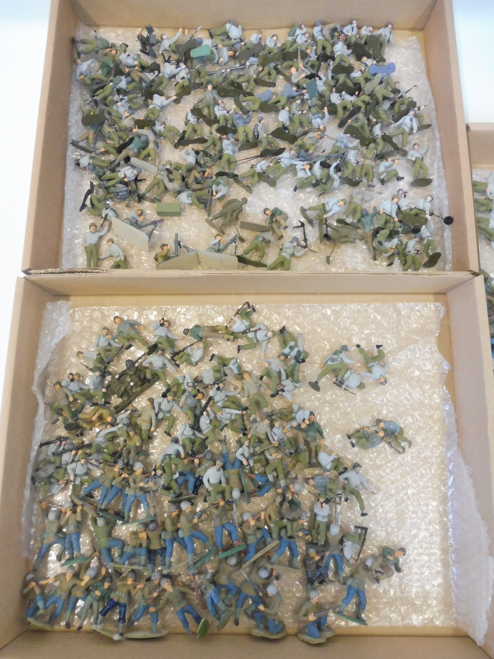 Three trays of well painted plastic WWII Russian soldiers. - Image 2 of 2