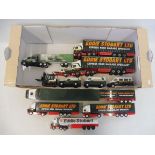 A quantity of Eddie Stobart Haulage die-cast lorries and others.