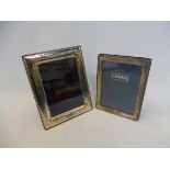 Two contemporary silver photograph frames.