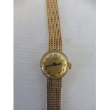 A cased 9ct gold Zenith lady's wristwatch, approx. 19.2g.
