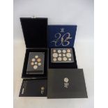 A cased Royal Mint 2008 proof collection in presentation case with booklet, plus a cased Royal