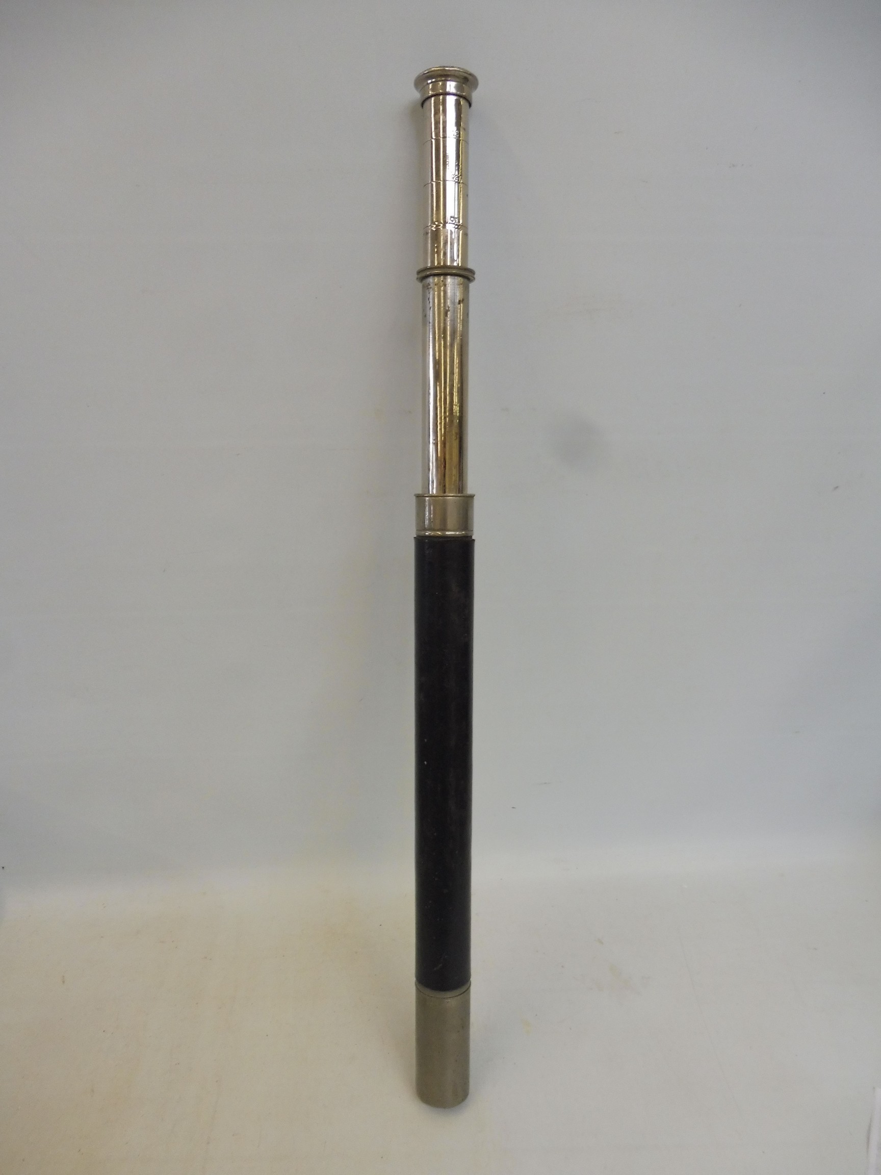 A leather clad telescope, a quantity of silver plated cutlery and various boxes including treen - Image 2 of 3