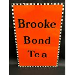 A Brooke Bond Tea rectangular enamel sign in good condition, 20 x 30".