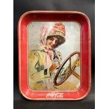 A circa 1970s Coca Cola advertising tray, 10 3/4 x 13 1/4".