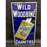 A Wills 'Wild Woodbine' pictorial packet enamel sign, an early and heavy example in good