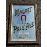 A Magnet Pale Ale advertising mirror, 22 x 34".