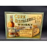 A Cork Distilleries Co. Ltd Whisky pictorial tin advertising sign in excellent condition, 16 1/2 x