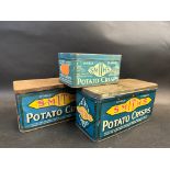 Three Smith's Potato Crisps dispensing tins.