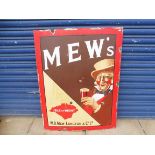 A Mew's Langton & Co. Ltd brewery of the Isle of Wight pictorial enamel sign, 30 x 39".