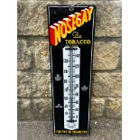 A Nosegay Tobacco enamel thermometer in excellent condition, 7 1/4 x 24".