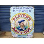 A large Player's Navy Cut pictorial 'sailor' enamel sign of excellent colour, 40 x 60".