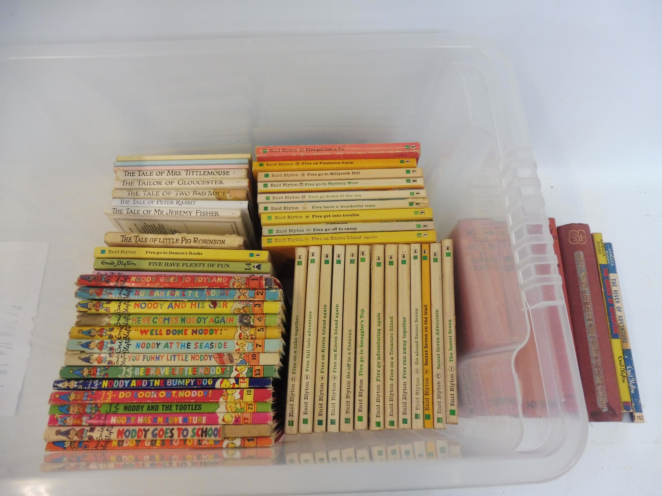 A box of childrens books to include Enid Blyton.