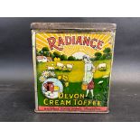 A Radiance Devon Cream Toffee tin in good bright condition.