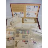 Kings and Queens of England - The Summer Collection, plus a bag of first day covers etc.