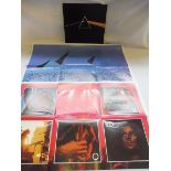 Pink Floyd - Dark Side of the Moon, complete with two original posters, vinyl VG, posters