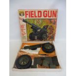 A rare boxed Cherilea field gun, appears complete.