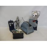 A selection of Doctor Who memorabilia including an original K9 with original controller.