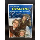 A rectangular pictorial showcard advertising Ovaltine, 10 1/2 x 14 1/2".