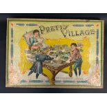 A rare boxed Pretty Village Little Folks Hotel Set by McLoughlin, circa 1897, comprising about six