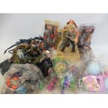 A selection of Sci-fi related toys including Star Wars Episode 1 branded merchandise etc.