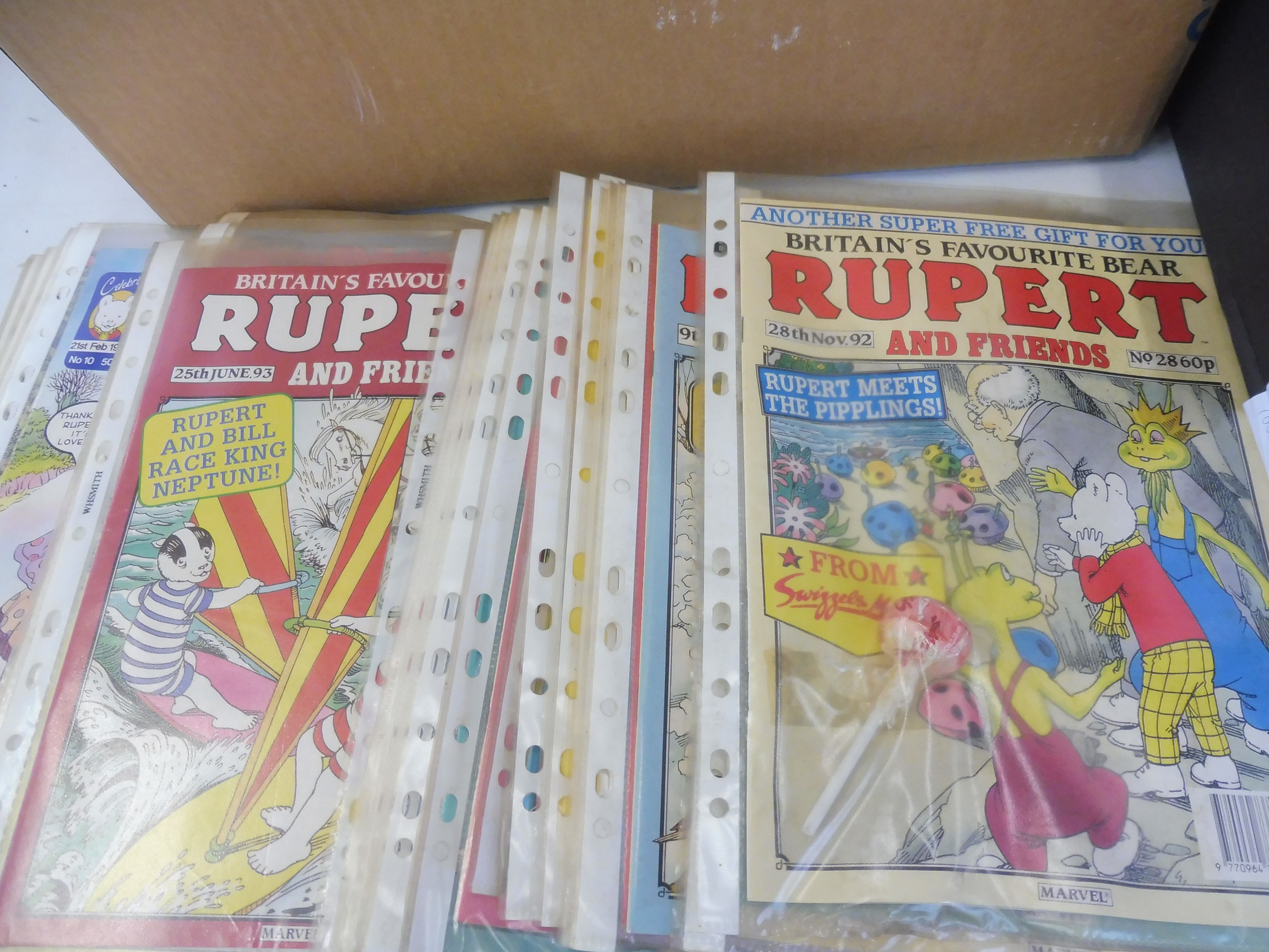 Two boxes of Rupert annuals, comics, different eras. - Image 2 of 2