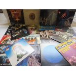 A quantity of traditional rock LPs to include large collection of Status Quo, early and late