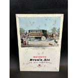 A Watneys Brown Ale pictorial celluloid showcard, 10 x 14".