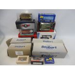 A collection of 14 boxed OO gauge 1:76 scale railway trackside die-cast models including Corgi
