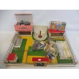 A circa 1960s Britains Zoo with animals and boxed zoo cases.