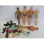 A quantity of modern G.I. Joe figures and accessories.