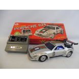 A Radio Shack radio control Porsche 1:16 scale, boxed.