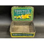 A counter top tin dispensing Rowntree's Clear Gums.