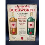 A Continental pictorial showcard advertising Duckworth Essence, 13 x 17".