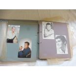 Three albums of film memorabilia, photographs, cuttings and signatures etc.