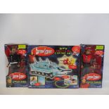 Captain Scarlet - a boxed SPB electronic comeback set plus two 12" boxed figures: Captain Black