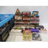 A collection of 30 boxed assorted scale die-cast models to include Matchbox, Dinky, Revel, Solido,