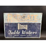 A Redgate Table Waters tin advertising sign, 16 x 11".