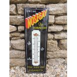 A Nosegay Tobacco enamel thermometer, 7 1/2 x 23".