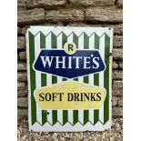 An R. White's Soft Drinks enamel sign, 20 1/2 x 25 1/4".