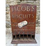 A Jacob's Biscuits counter-top dispensing cabinet, a scarce early example, 23" wide x 32 1/2" high x