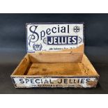 A counter-top dispensing wooden box for Special Jellies, by John Buchanan & Bros. Ltd. Glasgow.