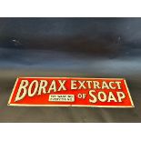 A Borax Extract of Soap rectangular tin advertising sign, 24 x 7".