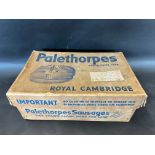 A large Palethorpes Ltd Royal Cambridge Sausages box.