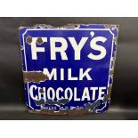 A Fry's Milk Chocolate enamel sign, 24 x 24".