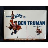 A Ben Truman Pale Ale celluloid showcard, 12 x 8 1/2".