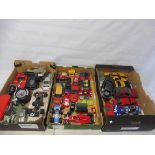 Three boes of boxed die-cast cars to include formula 1 racing cars.