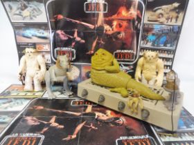 Jaba The Hut plinth with Krump, also with bong and with two Hoth wampas, also two original