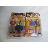 Two Mcfarlane toys Beatles Yellow Submarine figures, carded Paul Mcartney and Ringo.